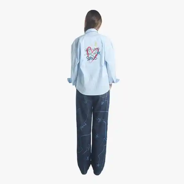 L / Sobrecamisa Viviendo El Sueño - Azul Claro