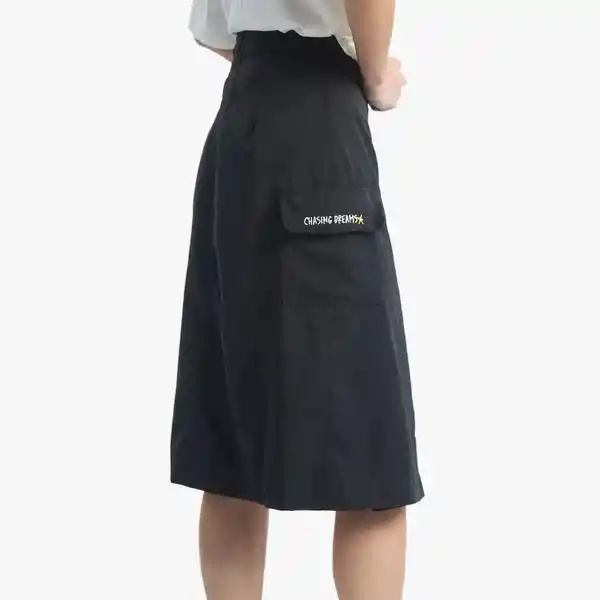 S / Falda Cargo - Negro