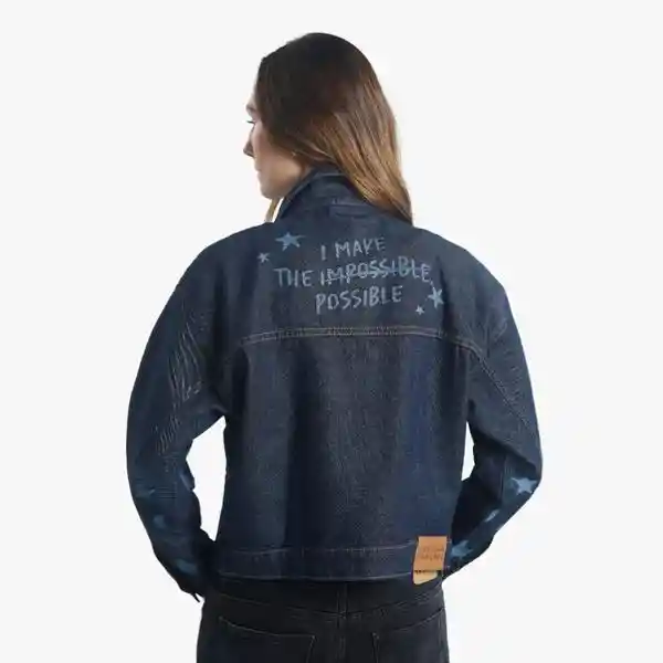 M / Chaqueta Hazlo Posible - Azul Oscuro