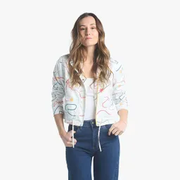 Xl / Chaqueta Circuitos - Marfil