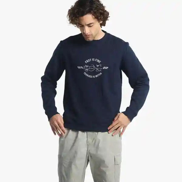 Xs / Buzo Fearless Hombre - Azul