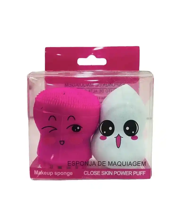 Kit Beauty Blender + Pulpo Limpiador Facial