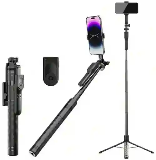 Tripode/selfie/gimba Profesional 215 Cm 3 En 1
