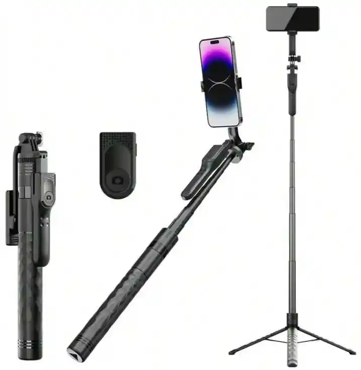 Tripode/selfie/gimba Profesional 215 Cm 3 En 1