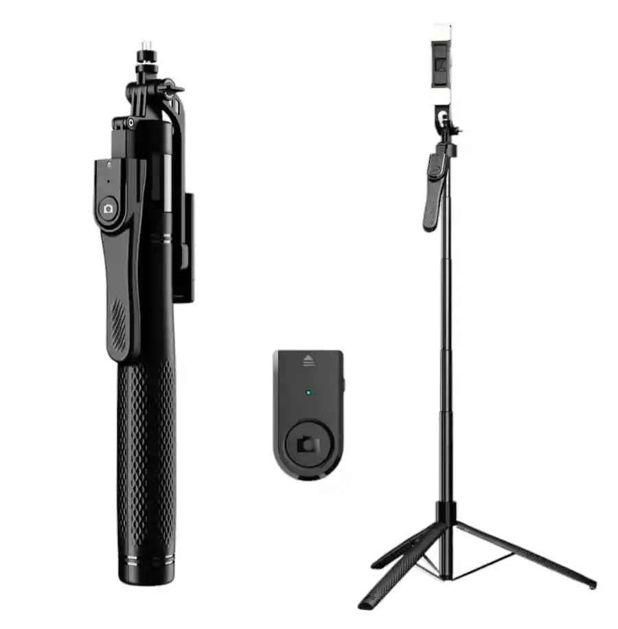 Tripode/selfie/gimba Profesional 215 Cm 3 En 1