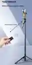 Tripode/selfie/gimba Profesional 215 Cm 3 En 1