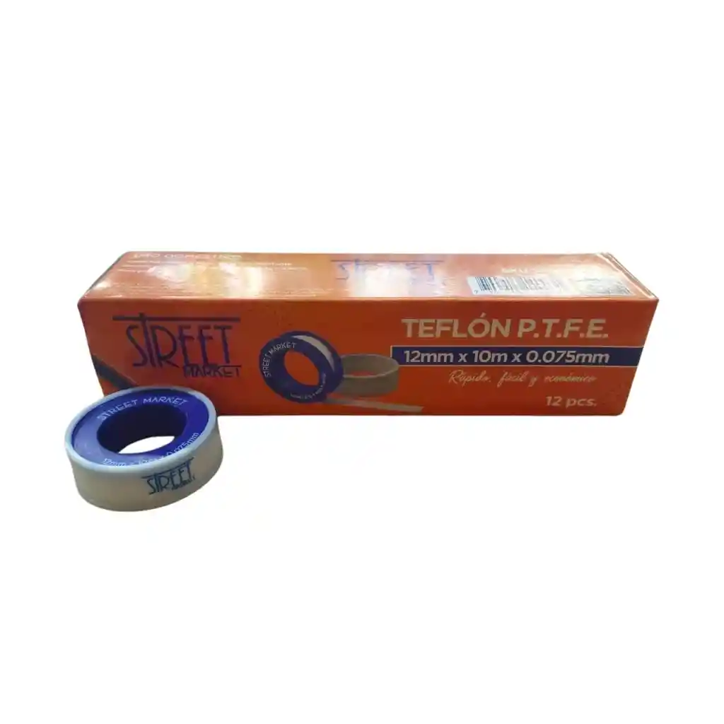 Teflon Baja Densidad Street Market X 12 10m X 12mm X 0.075mm