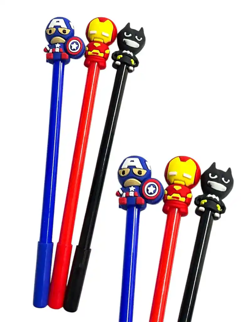 Lapicero Super Heroes Sencillo En Silicona