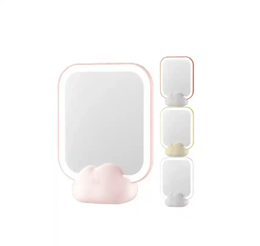 Espejo De Maquillaje Tocador Luz Led En Forma De Nube Rercag