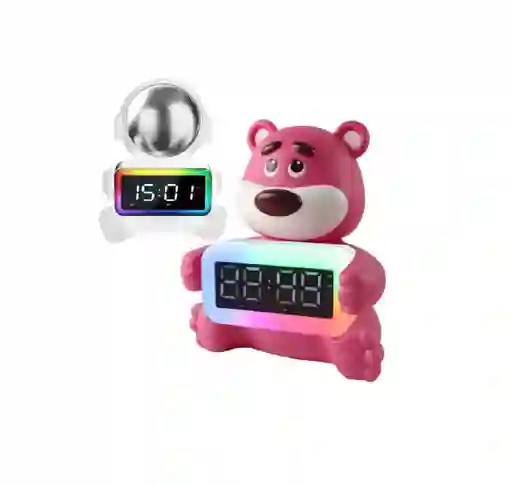 Reloj Radio Parlante Altavoz Bluetooth Lampara Led Rgb