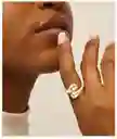 Anillo Ajustable En Plata De Ley 925 Con Baño Dorado