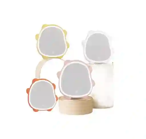 Espejo De Belleza De Sobremesa Lazy Bear Con Luces Led