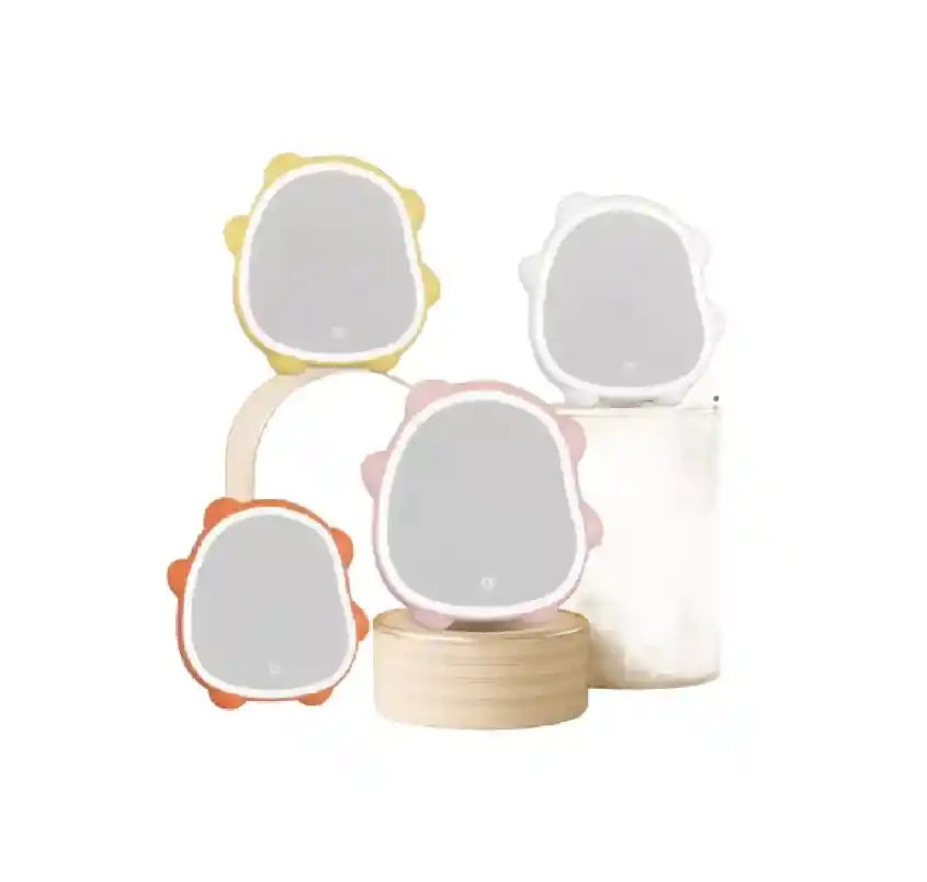 Espejo De Belleza De Sobremesa Lazy Bear Con Luces Led