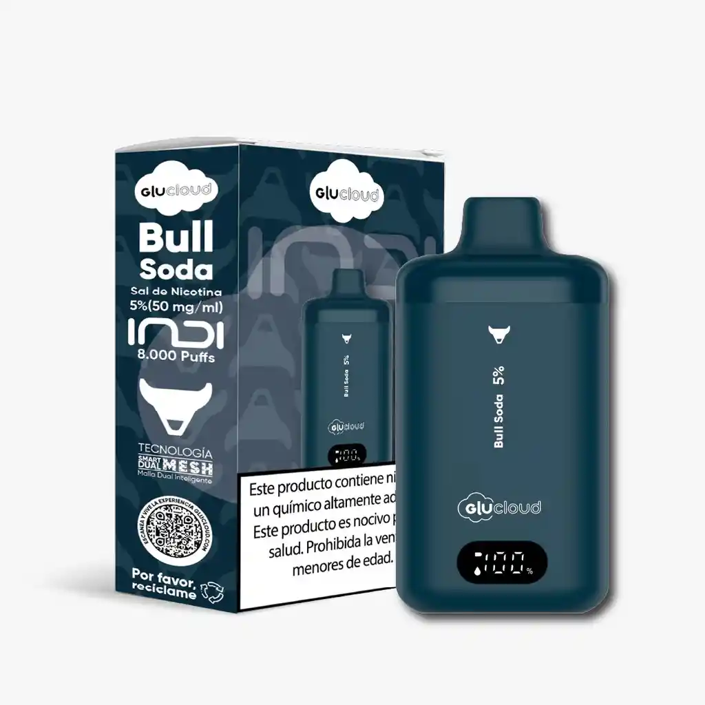 Vaporizador Glucloud Indi Bullsoda (redbull)