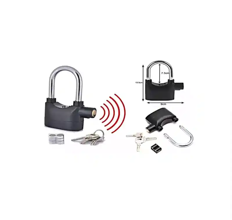 Candado Con Alarma Para Motos Y Bicicletas
