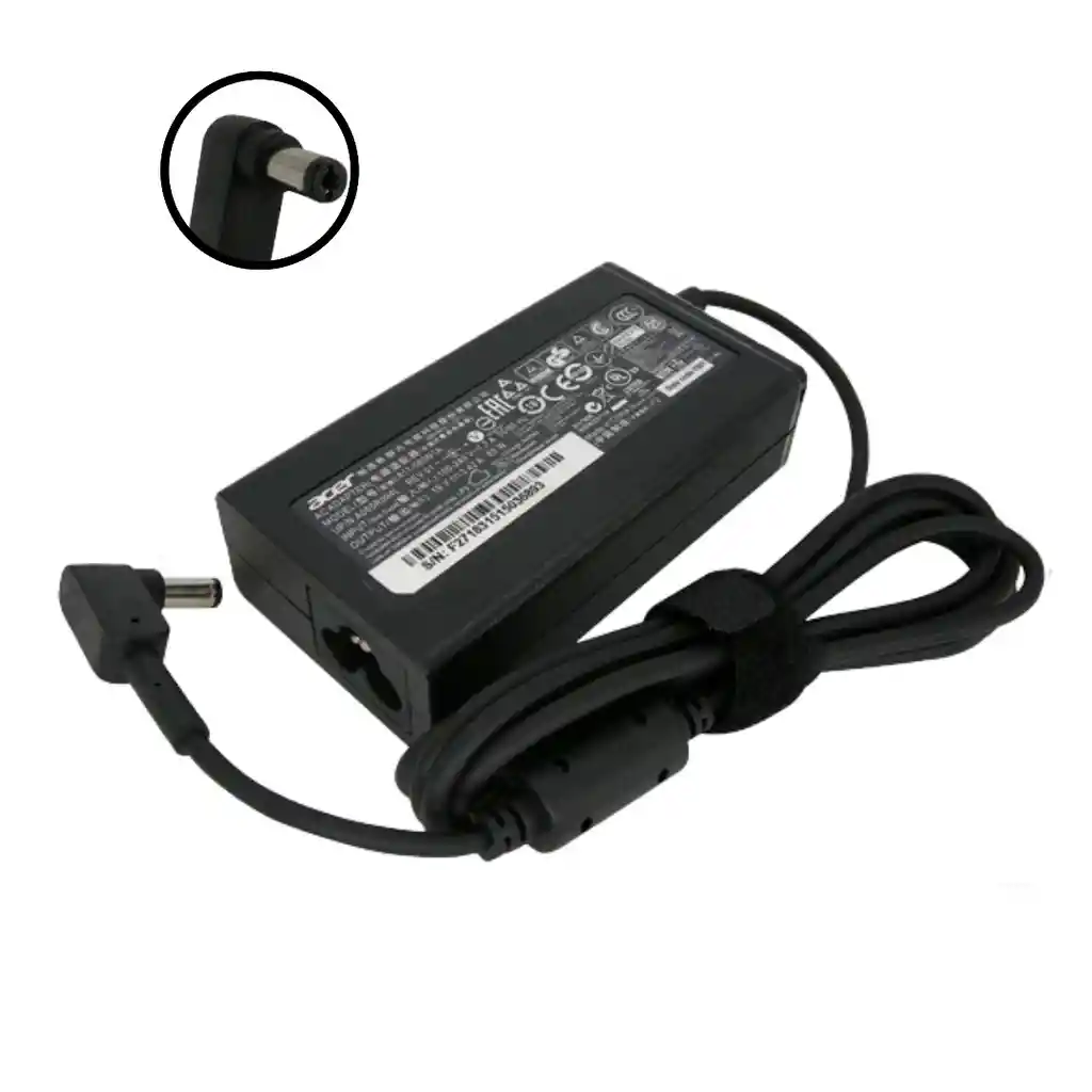 Cargador Generico Poratil Acer 19v 3.42 P 3.0*1.0 P Negra