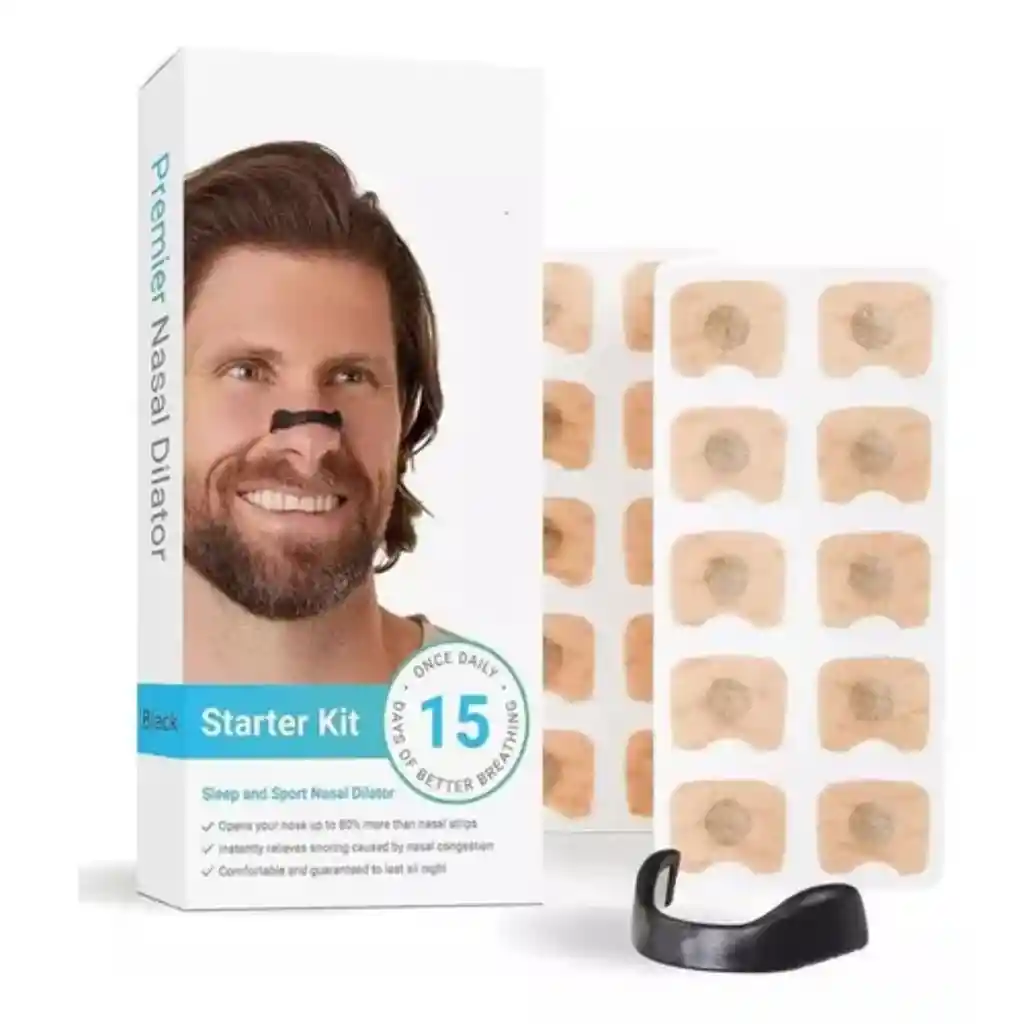 1 Caja De Protectores Anti Roncar Abre Nariz Oxigena Respira