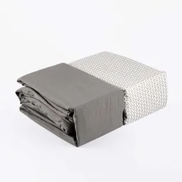 Juego Sabanas Doble Expressions Set X 2 Unid Basic Gris