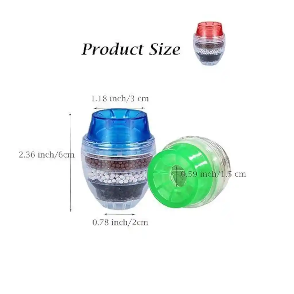 Filtro Purificador De Agua 3 Niveles Carbón Grifos Llave