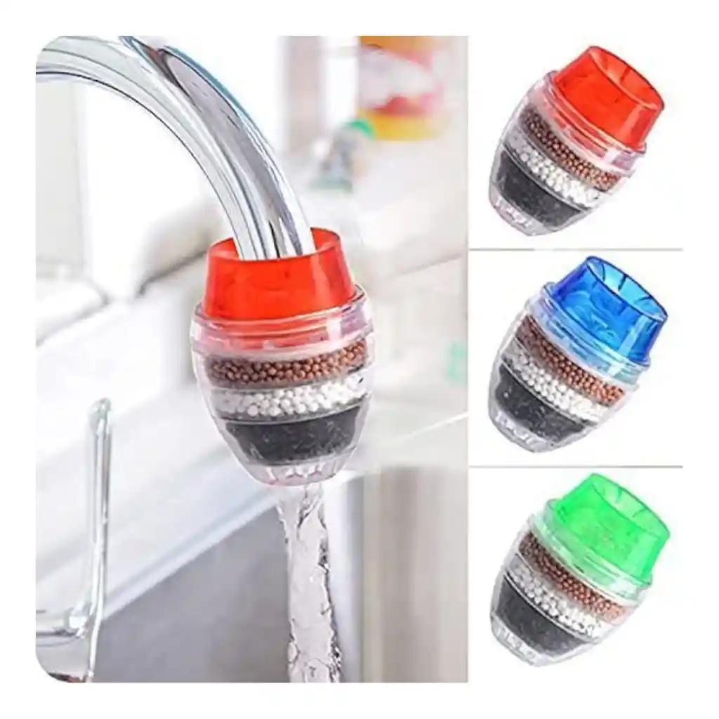 Filtro Purificador De Agua 3 Niveles Carbón Grifos Llave