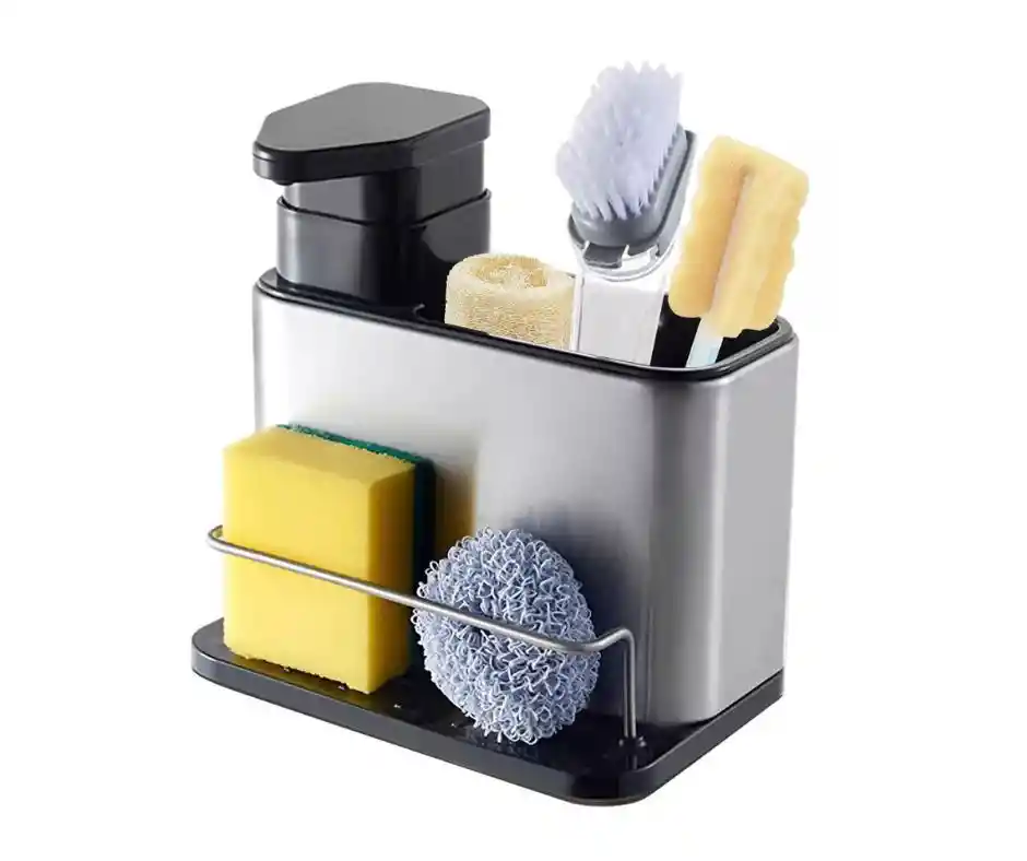 *escurridor Esponja Dispensador Jabón Platos 3en1 Separador.