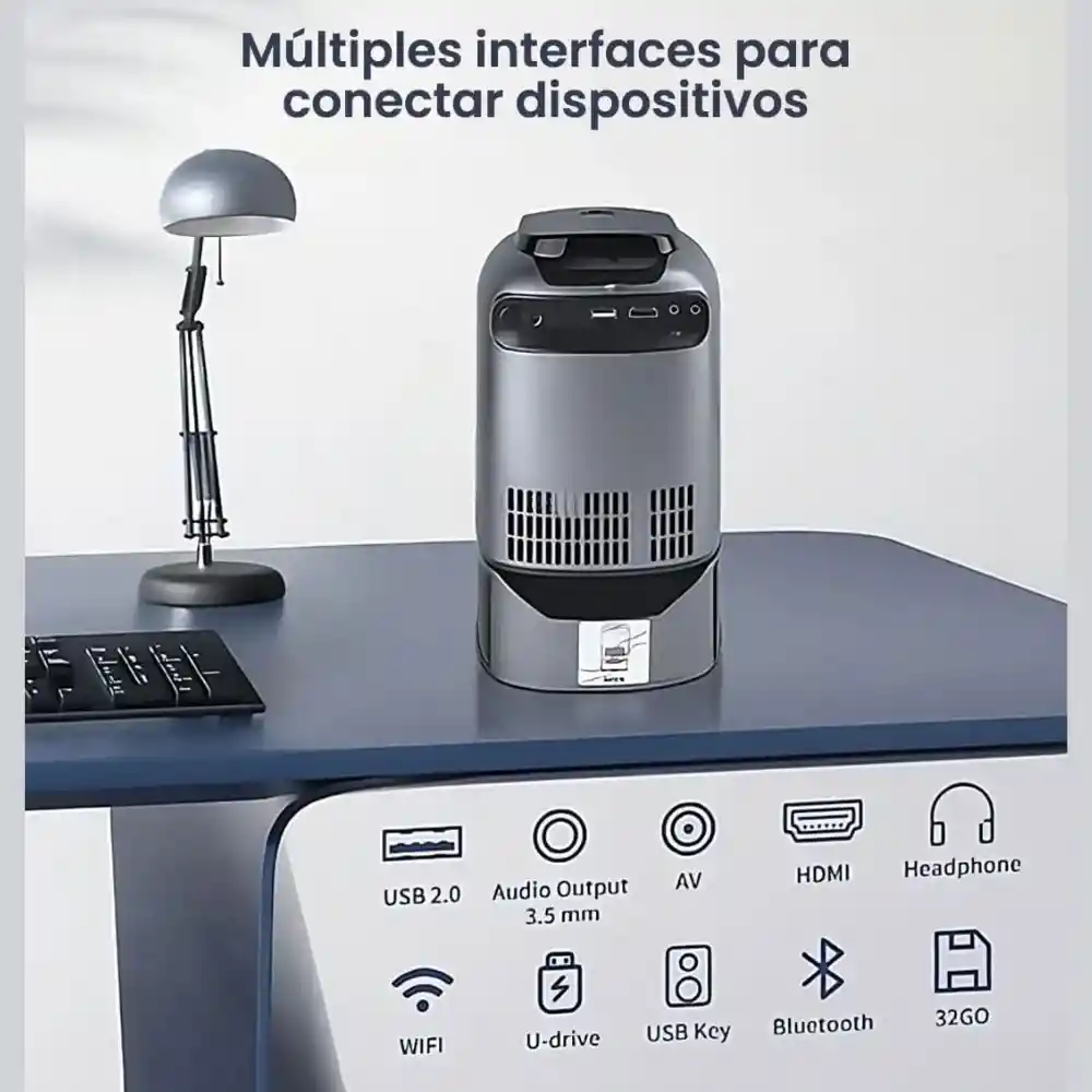 Proyector Android Ts-1 Plegable Wifi 2.4/5g Bluetooth 1080p