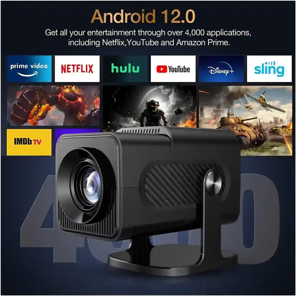 Proyector Portátil Smart Hy320 Android 11 Wifi Bt5.0 300ansi