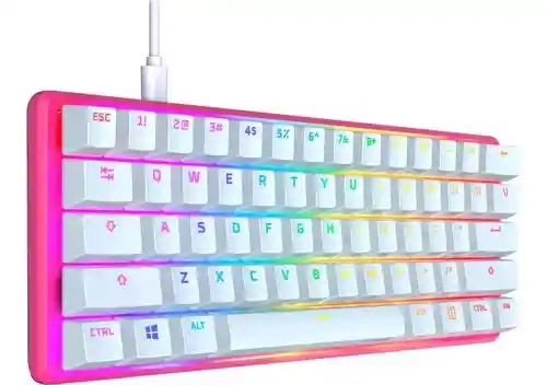 Teclado Alloy Origins 60% Inglés - Hx Red -blanco Hyperx