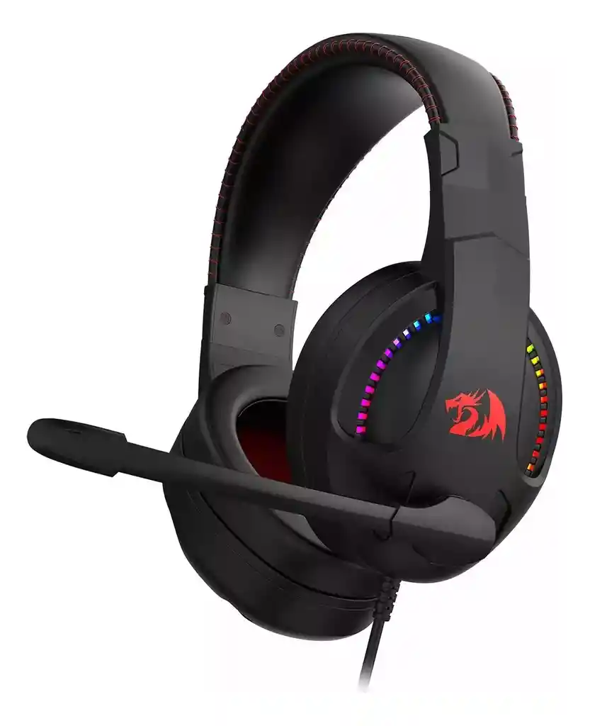 Diadema Con Microfono Gamer Redragon Cronus H211 Rgb 3.5 Mm