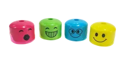 Tajalapiz Sacapuntas Con Deposito Sencillo Caritas Colores Surtidos