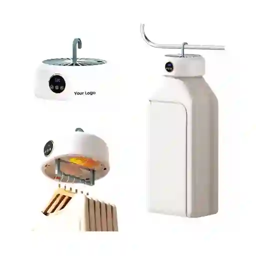 Secador De Ropa Portátil Con Ventilador Y Temporizador Plegable