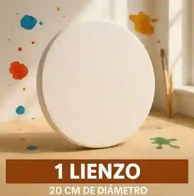 Lienzo Redondo 20 Cm Diámetro