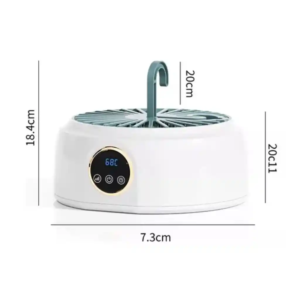 Secador De Ropa Portátil Con Ventilador Y Temporizador Plegable