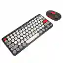 Combo Mini Teclado Y Mouse Inalambrico Comodo Y Portatil
