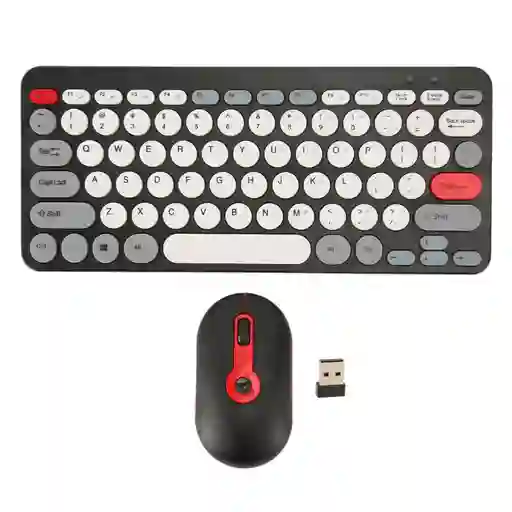 Combo Mini Teclado Y Mouse Inalambrico Comodo Y Portatil