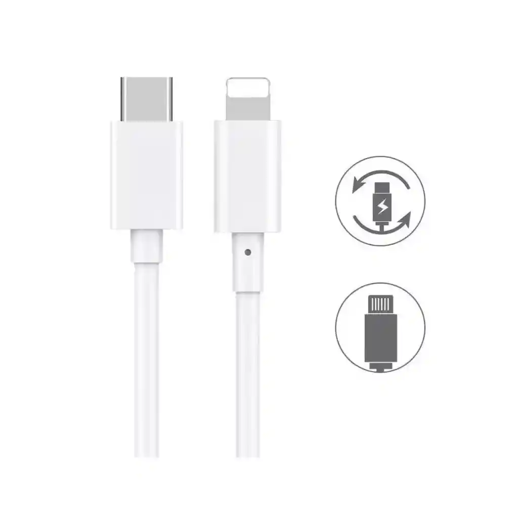 Cable De Carga Tipo C A Lightning Para Carga Segura