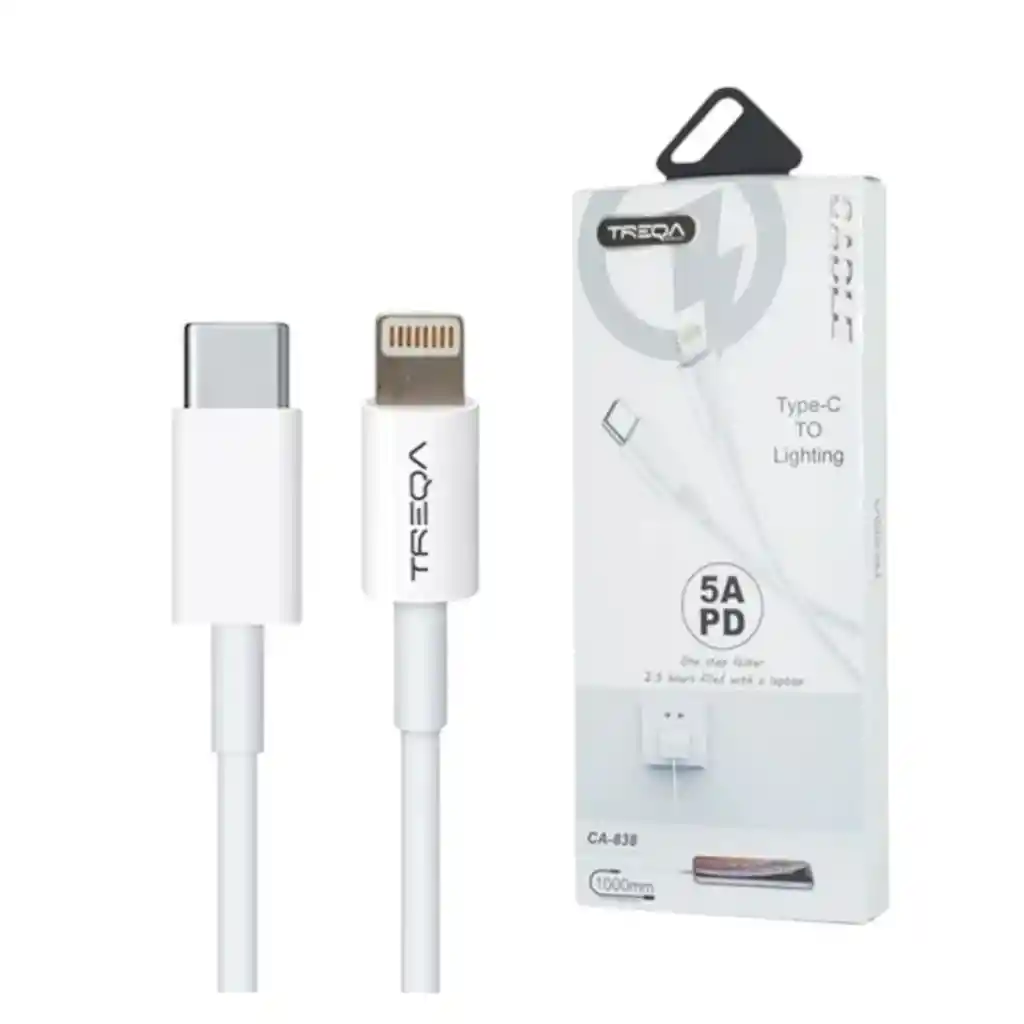 Cable De Carga Tipo C A Lightning Para Carga Segura