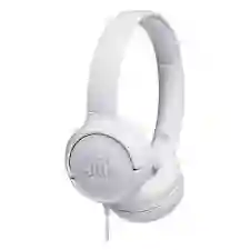 Audífonos Over-ear Jbl Tune 500 Jblt500 Con Micrófono, Color Blanco.