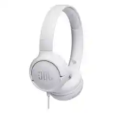 Audífonos Over-ear Jbl Tune 500 Jblt500 Con Micrófono, Color Blanco.