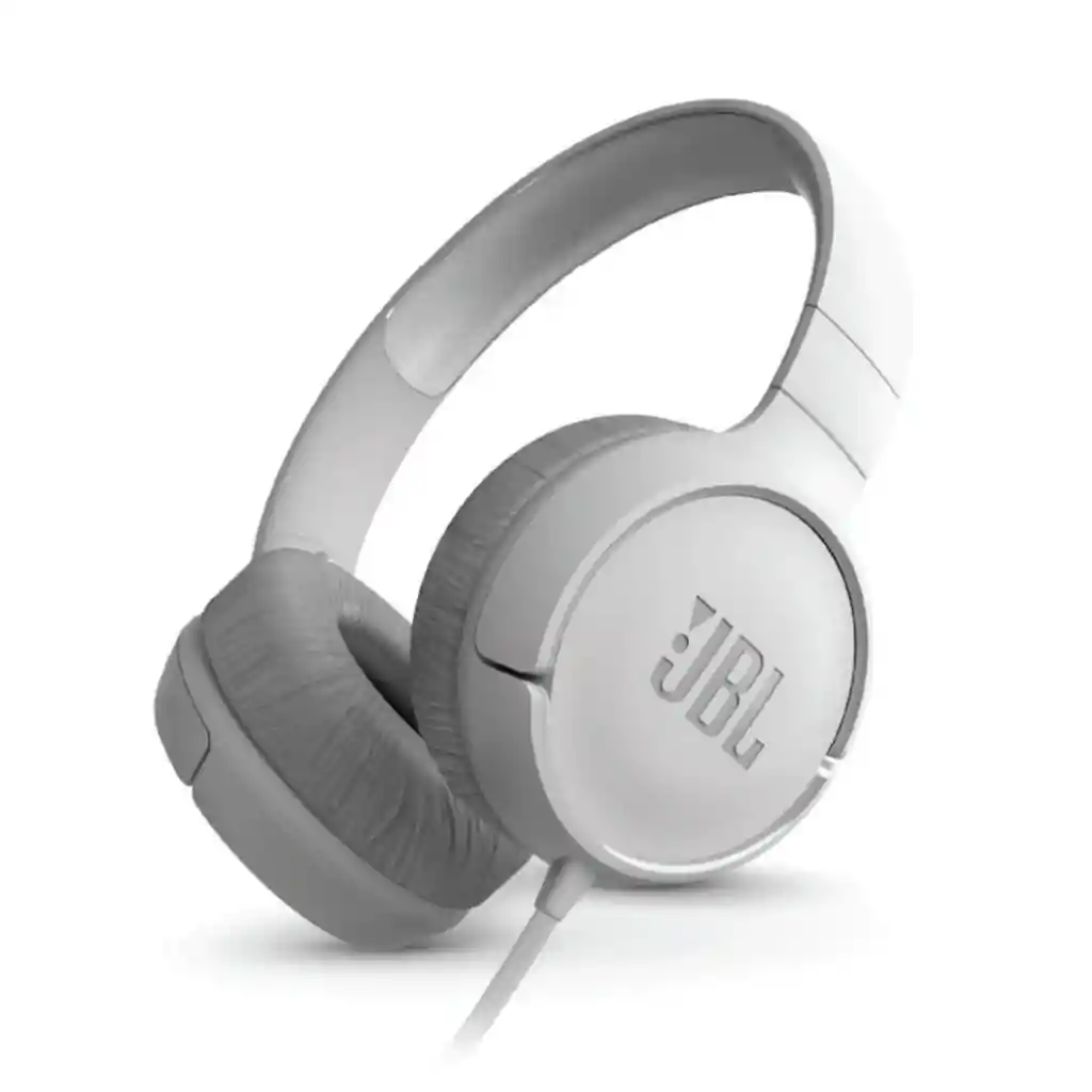 Audífonos Over-ear Jbl Tune 500 Jblt500 Con Micrófono, Color Blanco.