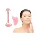 Rodillo Facial De Jade + Guasha – Masaje Relajante Y Reafirmante