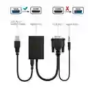Convertidor Señal Hdmi A Vga Facil Y Rapido Con Usb