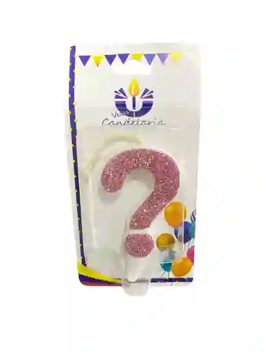 Vela Escarchada Signo ? Oro Rosa
