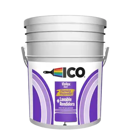 Pintura Ico Vinilux Tipo 2 Blanco (2.5 Galones)