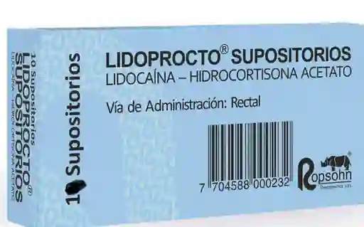 Lidroprocto Supositorio X 1 Unidad