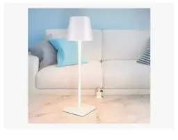 Lampara Led Elegante Mesa Tactil Tonos Innovo Led Recargable Blanca