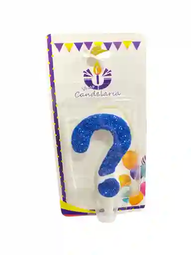 Vela Escarchada Signo ? Azul