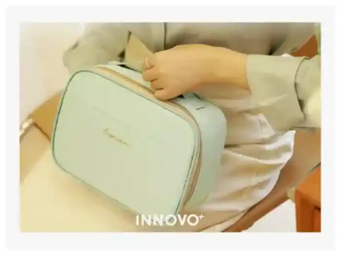 Cosmetiquera Para Dama Organizador Maquillaje Neceser Verde Claro