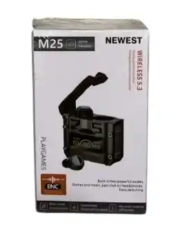 Audífonos Bluetooth Deportivos M25 Reducción De Ruido Color Negro