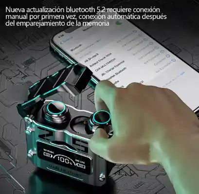 Audífonos Bluetooth Deportivos M25 Reducción De Ruido Color Negro